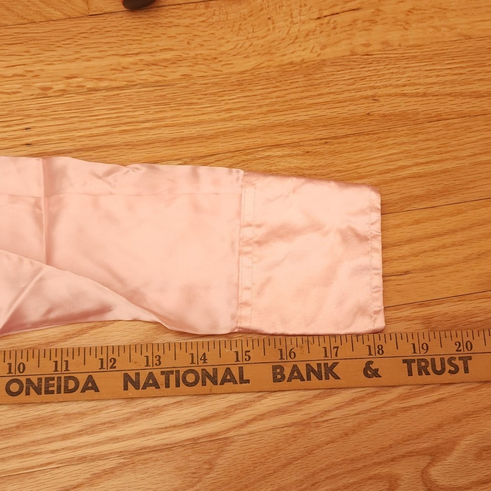 Wrangler Pearl Snap Western Shirt Peach Satin NWT - Picture 12 of 12